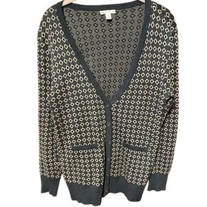 Cato Women's Academia Preppy V Neck Cardigan‎ Small